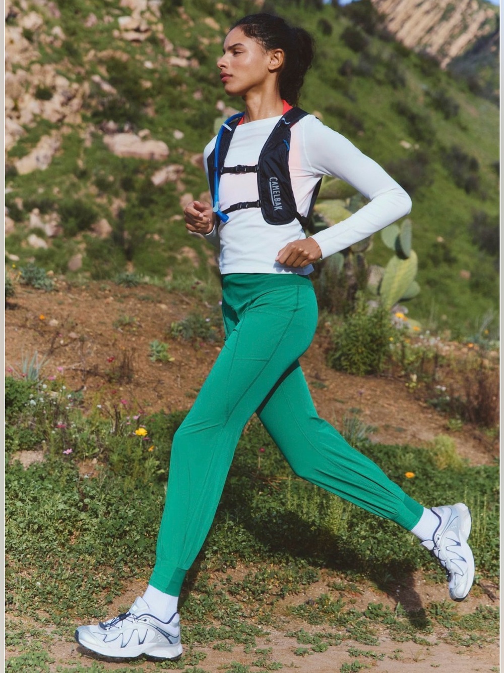 FP Movement Ready Or Not Run Joggers Green Size Small NWT